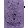 Lenovo Tab P12 Case, Rose and Butterflies, Purple