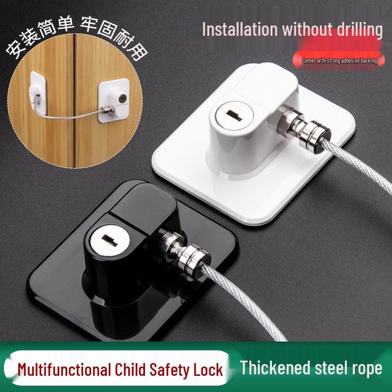 Dinggu No-Drill Child Safety Lock for Refrigerators & Windows