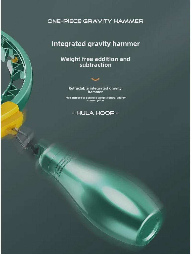 Verstellbarer Smart Weighted Hula Hoop für Erwachsene - Abnehmbar, Zählender Fitness-Reifen für Bauchmuskeltraining