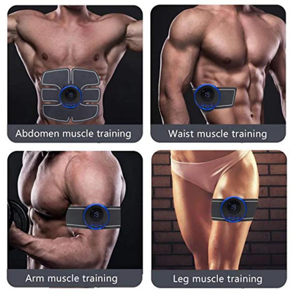 Stimolatore Muscolare Elettrico EMS Allenatore per Fianchi Collo Braccio Gamba Addominale Tonificante Muscolare Fitness Domestico Massaggiatore Dimagrante per il Corpo