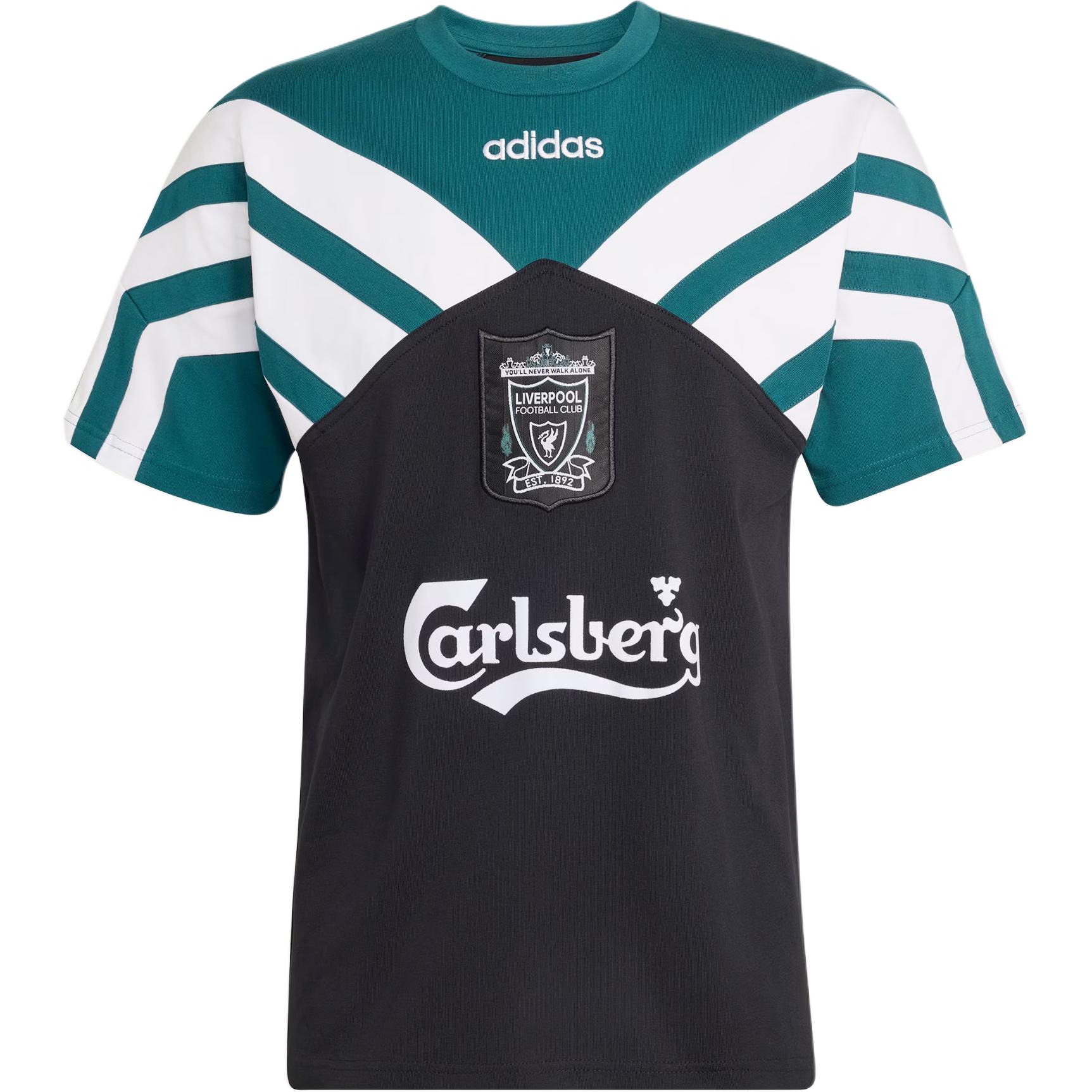 Adidas Liverpool Fc Knitted Crew Neck Pullover Football Short Sleeve T-Shirt Men Tops KA8097 S