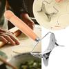 Anti Slip Handle Dumpling Making Tools Effort Saving Stainless Steel Material Dumpling Skin Mold No Burrs Efficient