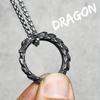 Vintage Moda Ejderha Pulu Kolye Erkekler Basit Kolye Punk Rock Parti Arkadaş için Erkek Takı Hediye