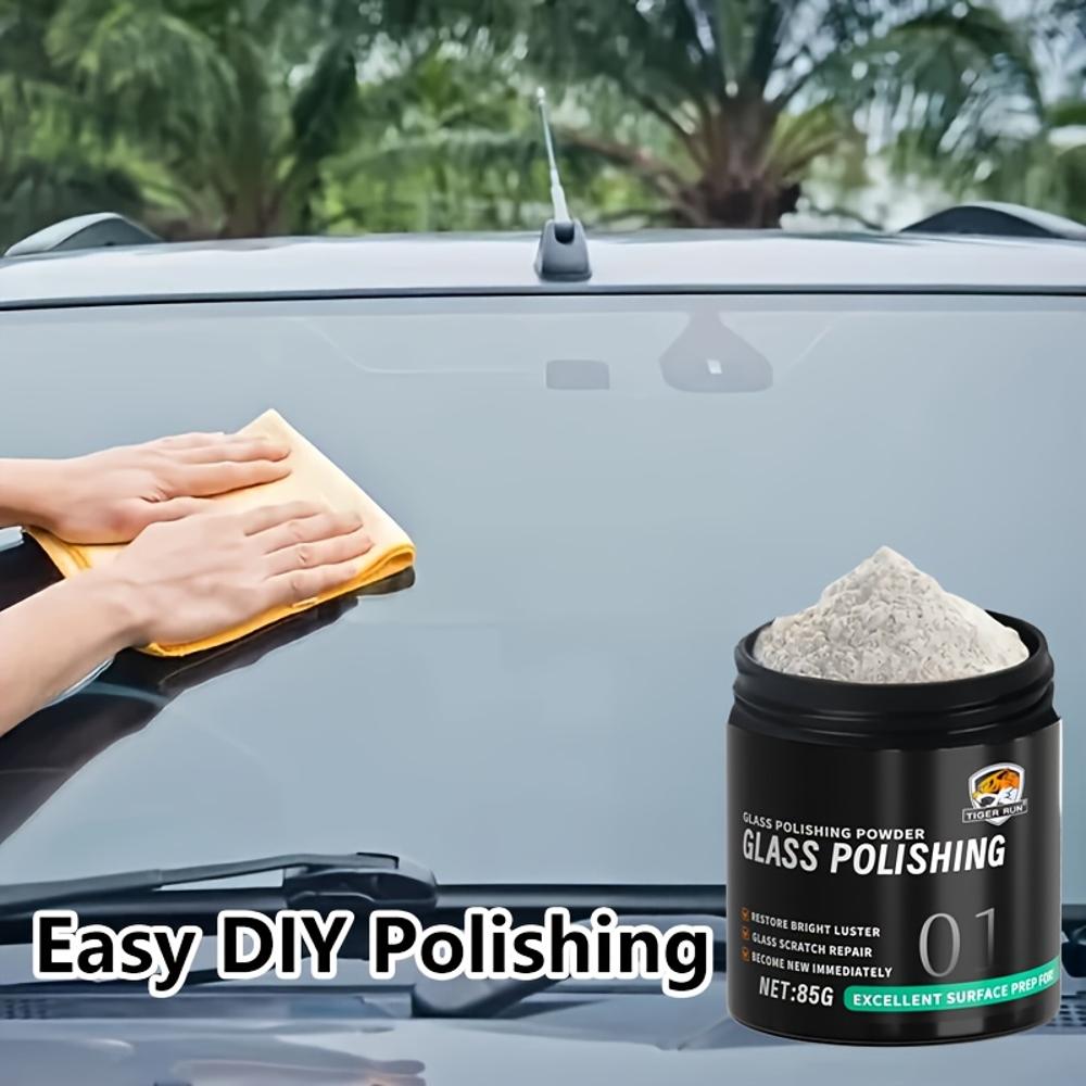 Car Glass Polishing Powder - Scratch Repair & Luster Enhancement | Restore Glass Clarity & Transparency | Suitable for Various G