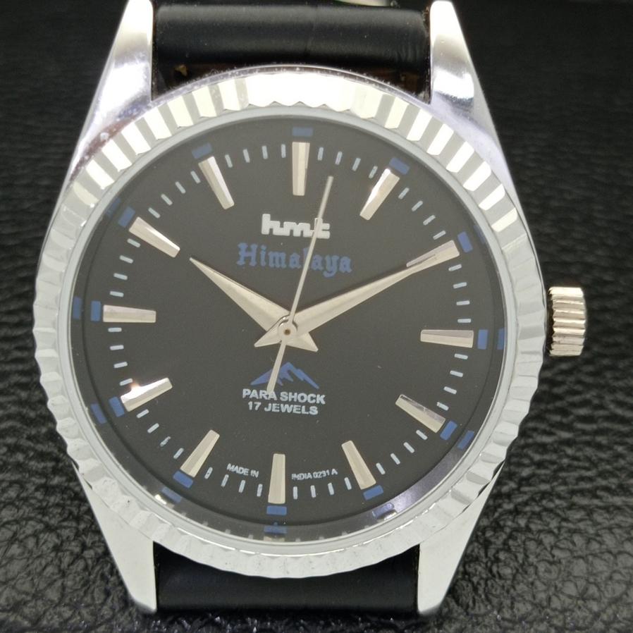 RELOJ CLÁSICO HMT HIMALAYA DE CUERDA MANUAL ESFERA NEGRA PARA HOMBRE a426151-2