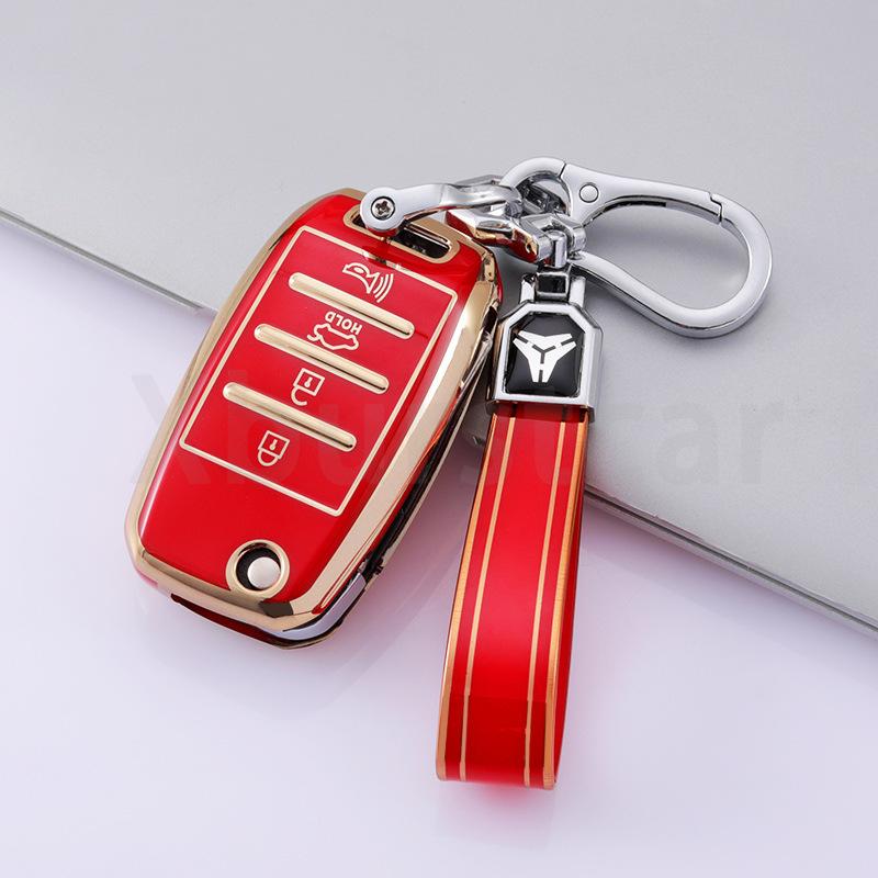 3/4 Buttons TPU Car Key Case For Kia Rio 3 K2 Ceed Cerato K3 Sportage 4 Picanto K5 Optima Sorento Forte Stinger 2017 2018