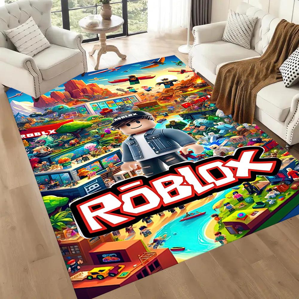 Roblox: Digital Adventure Square rugs are a great choice for living rooms, bedrooms, home décor, and as gifts.