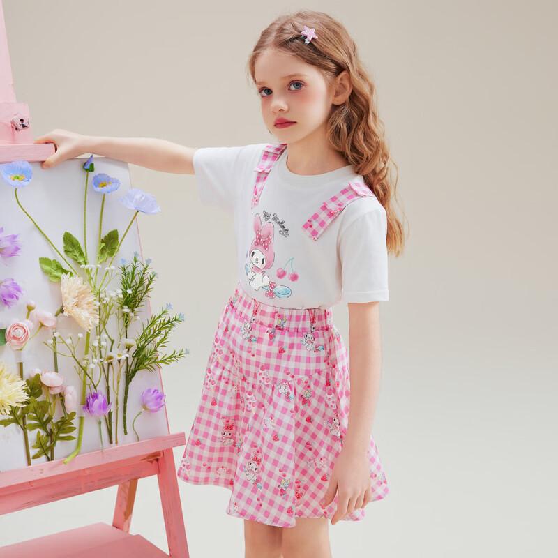 Hello Kitty Girls' 2026 Summer T-Shirt & Skirt Set