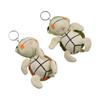 Turtle Turtle Plush Keychain Soft Plush Toy Keyring Key Chains Turtle Doll Pendant  Children Toys