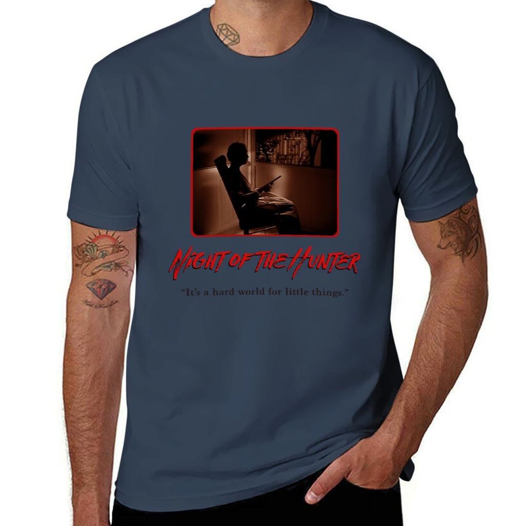 Night Of The Hunter Gun With Lillian Gish Horror Classic Movie Tshirt Work Wear Breathable Tee