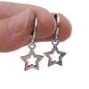 Edgy Punk Style Ear Pendants Elegant Five Pointed Star Earrings Stylish Ornament