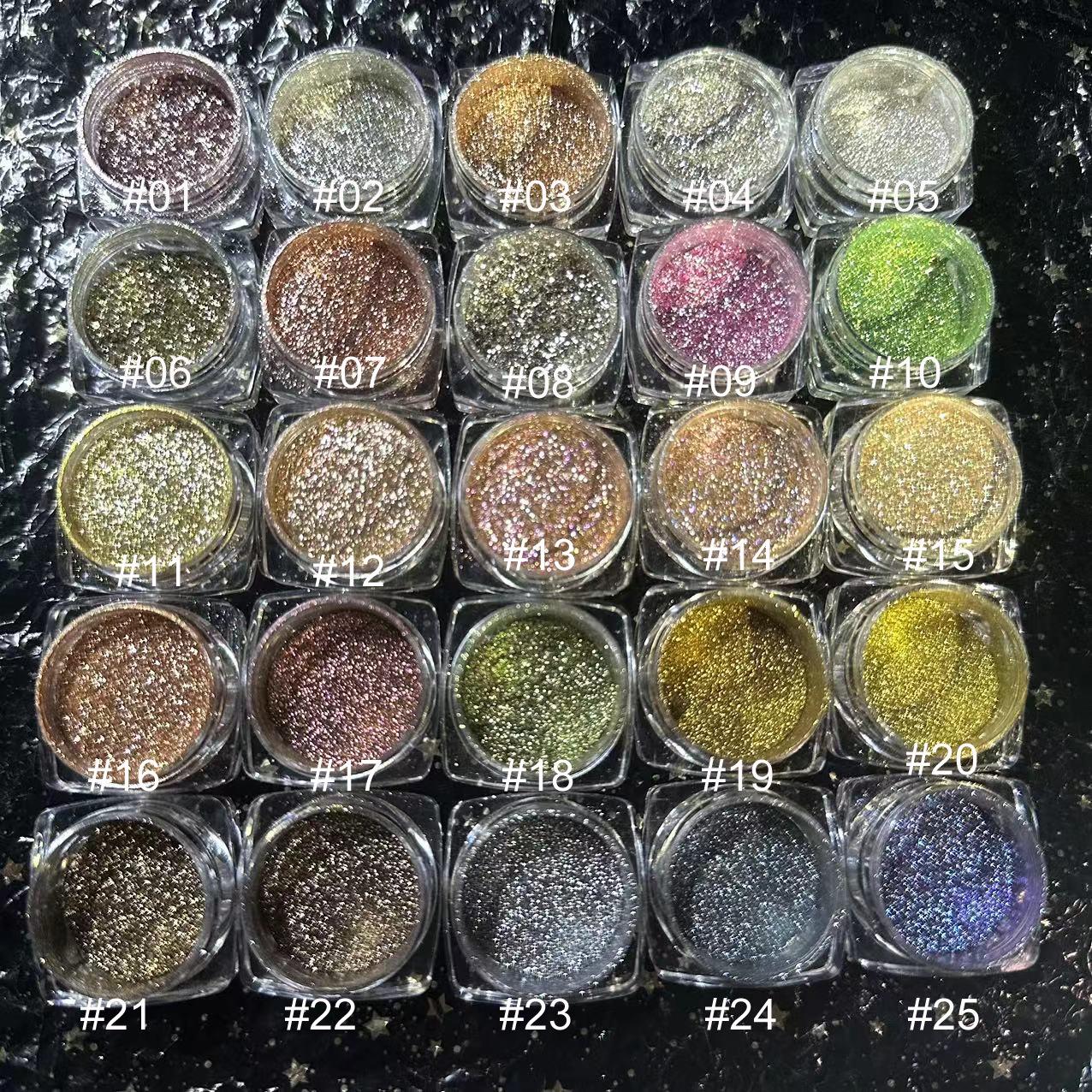 

25 Colors Chameleon Metallic Diamond Eyeshadow Powder 2g