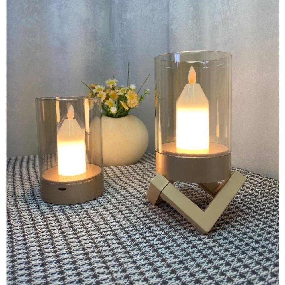 Dimmable Night Light Warm White Flameless Wick Light New Sensor LED Candle Light Bedroom