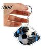 Soccer Fan Keychain Pendant, Football Goalkeeper Gloves Ball Design Key Chain, Glove Keyring Holder Realistic Sports Accessory for Fans Backpack