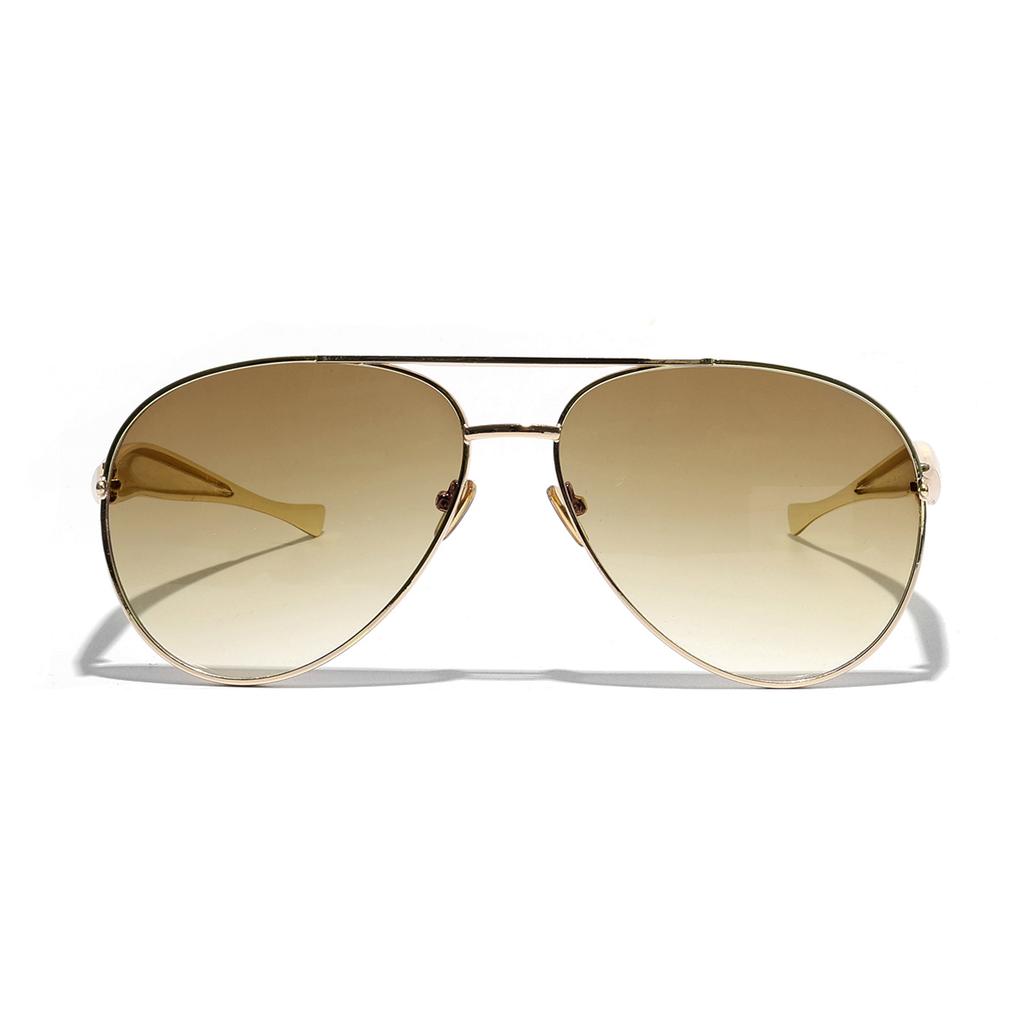Ruiao Women's Oversized Pilot Sunglasses Gold Metal Frame UV400 Luxury Vintage Shades Designer Fashion Accessories