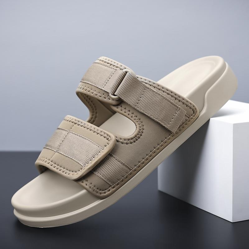 2025New Men's Slippers Outdoor Casual Sports Sandals Summer  Breathable Flat Slippers for Men Non Slip Beach Shoes Slide