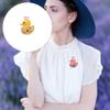 Sparkling Crystal Duck Brooch Rhinestones Decoration Lapel Pin Lightweight Jewelry for Fashionable Occasions Wear