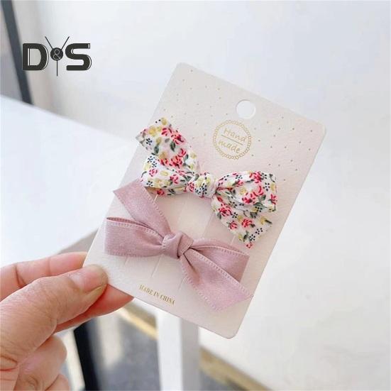 Kids Hairpin Cute Attractive Lovely Elegant Adorable Comfortable Lightweight Princess-style Girls Bowknot Hair Clip Accessories Daily Wear