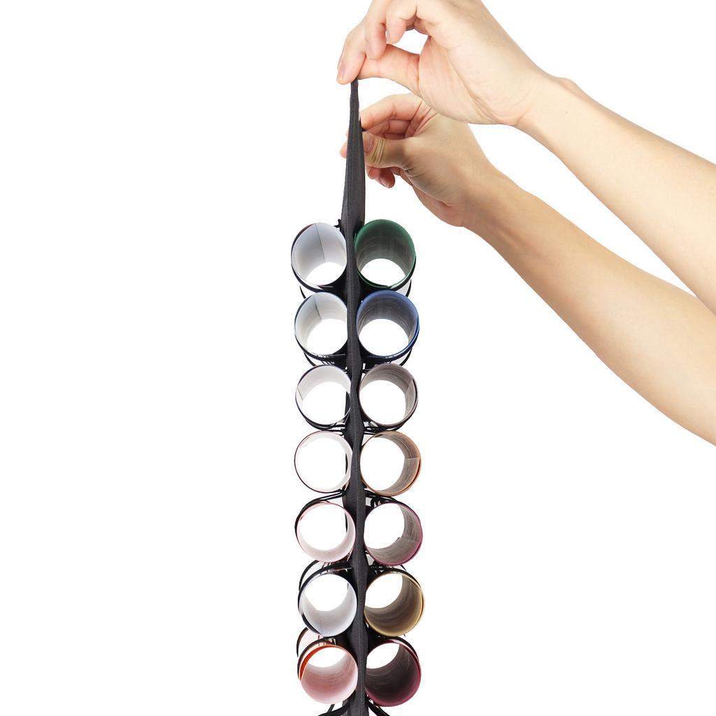 Vinyl Storage Holder Hanging Bag Vinyl Roll Storage Rack  Thermal Transfer Film Organizer Hanging Pocket Behind The Door 48Grid