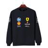 Unisex Men Women Thicken Autumn and Winter F1 Ferrari Racing Print Crewneck Sweatshirt Casual Loose Long Sleeve Pullover Sport Streetwear