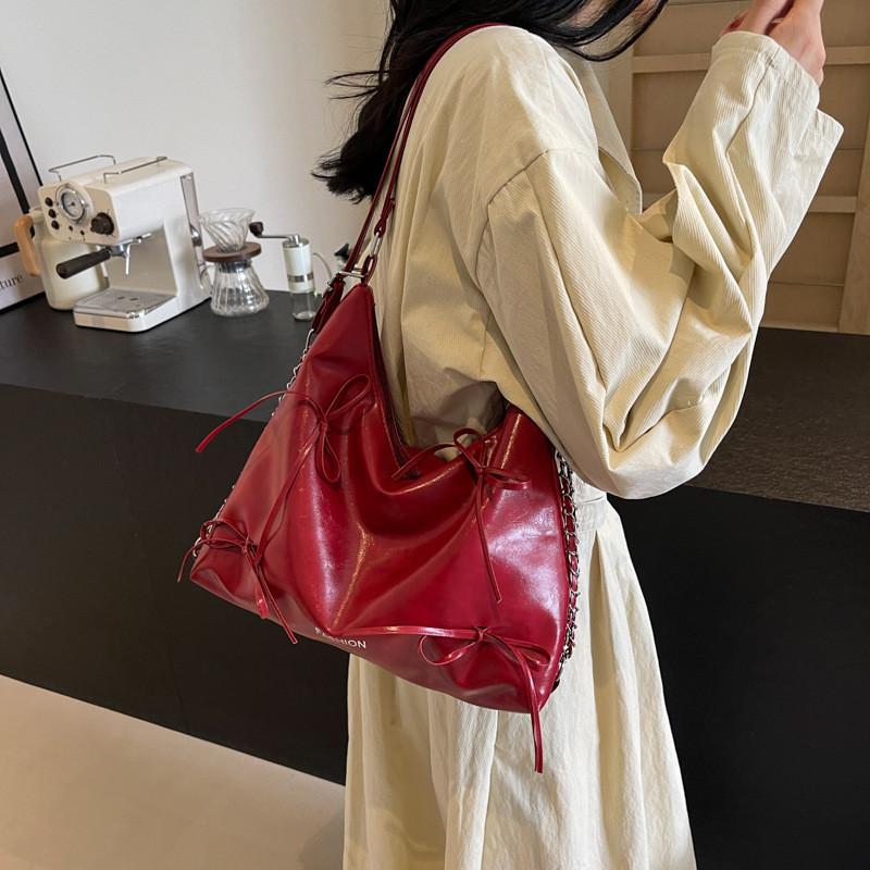 Schicke Modische Schmetterlingsknoten PU-Tragetasche Für Sommer 2024 Stilvolle Umhängetasche