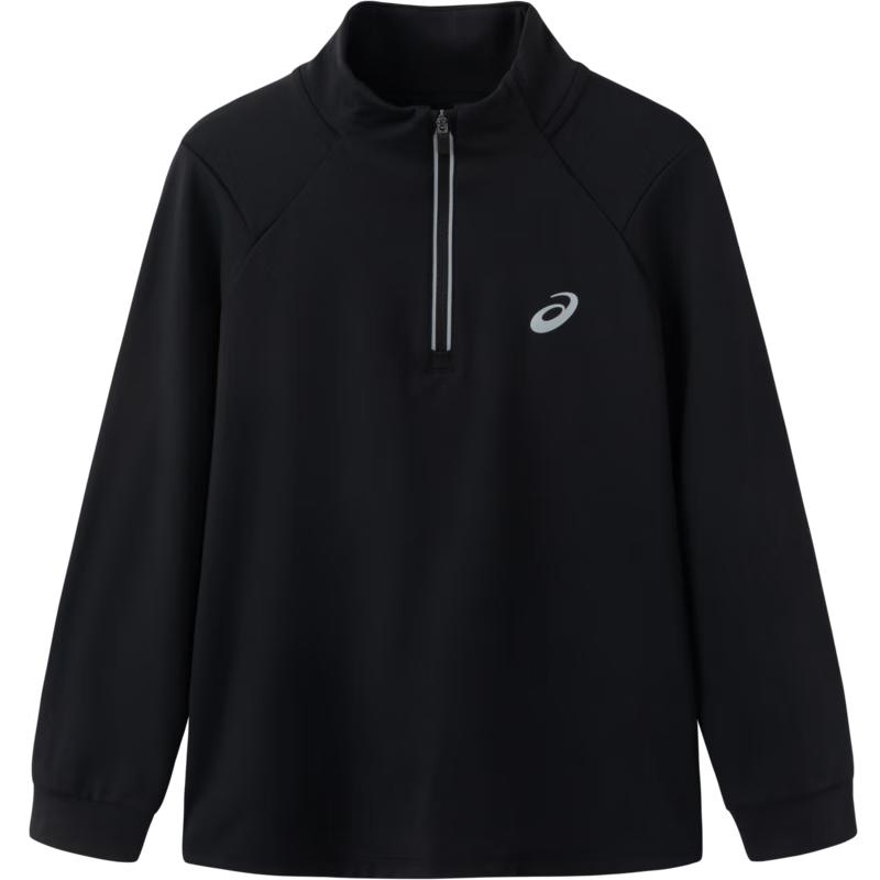 ASICS Kids  Long-Sleeve Zippered Knit Sports T-Shirt 130