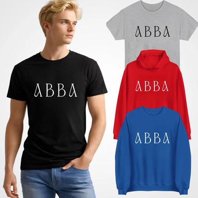 ABBA REPEATED RETRO STYLE T-shirt, Jumper And Hoodie , Novelty Cool Name Gift