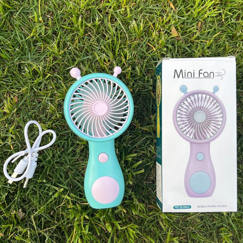 Snail Portable Rechargeable Mini Fan - Silent Handheld for Summer Dormitory & Outdoor Use