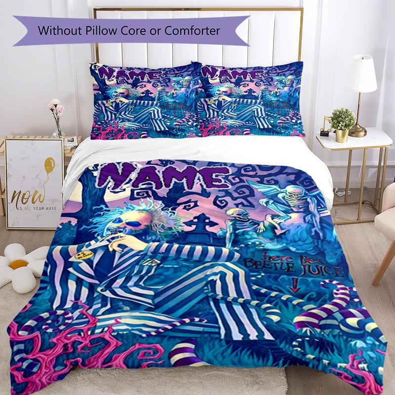 Warner (29) Customize Your Name Bedding Set Breathable Duvet Cover with Pillowcases Home Decoration Birthday Gift