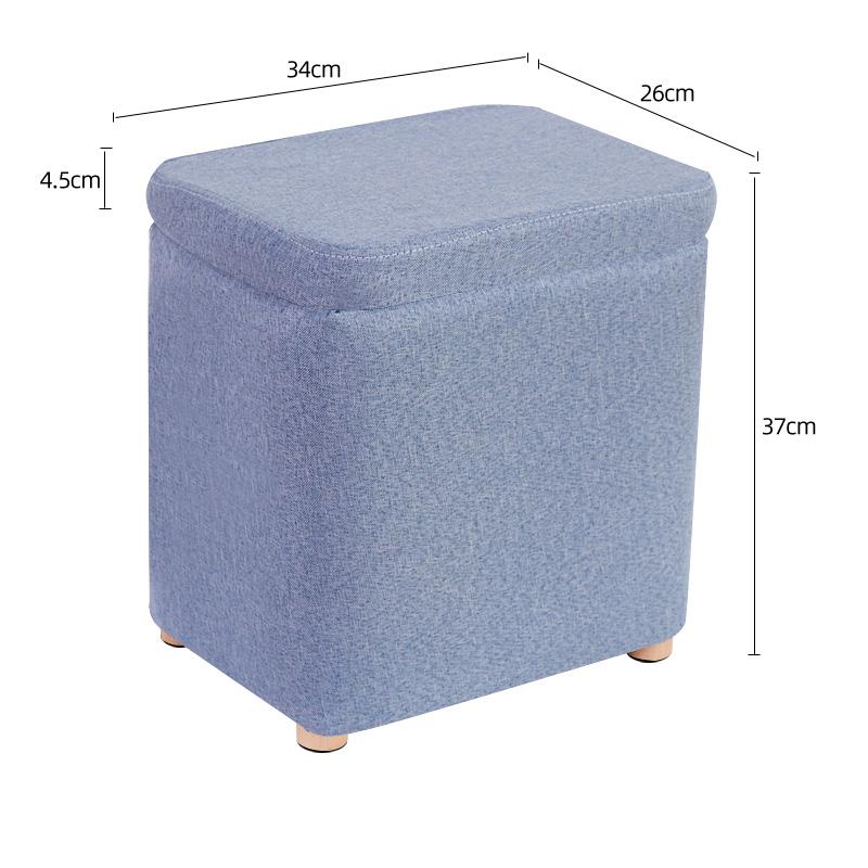 Wooden Multifunctional Storage Stool Home Sitting Cabinet Entryway Makeup Bench Living Room Coffee Table Organizer