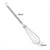 2PCS Mini Small Stainless Steel Balloon Wire Whisk Set Whip Mix Stir Beat
