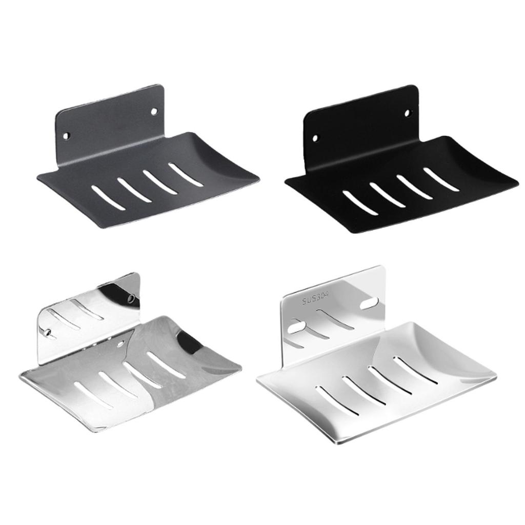 Soap Dish Holder, Removable No Drill Needed Rustproof Drain Soap Holder for Glasses, Kitchen, Dishcloth, Sink, Bathtub