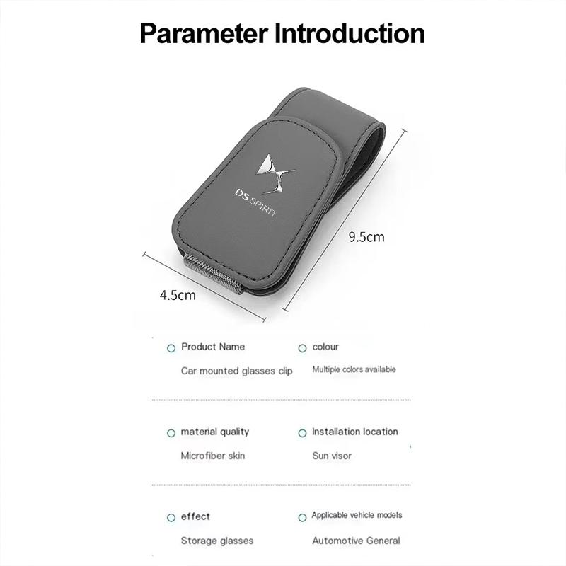 Car Sun Visor Multifunction Card Package Glasses Holder For DS SPIRIT DS4S DS3 DS5 5LS DS6 DS7 DS9 E-Tense WILD Citroen C1 C2