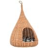 Panier pour chats - Maison Exclusive - Saule naturel - Coussin amovible - 40 x 60 cm