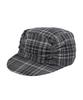 BAUF Asymmetrical Shirred Cap [Black Check]