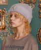 UNALLOYED Flower Fur Beanie / Gray