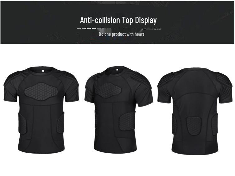 Rugby/Football Anti-collision Protective Gear Set: Padded Pants & Shoulder Pads for Goalkeepers - Tight-fitting, 3D Sports Equipment
