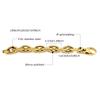 2026 Women's Fashionable 18K Stainless Steel Jewelry Set Chunky Link Necklace Bracelet Combo Big Olive Shaped Jewelry