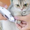 Low Noise Dog Nail Grinder Rechargeable Cat Claw Clippers Grinding Pet Nail Trimmer  For Cats