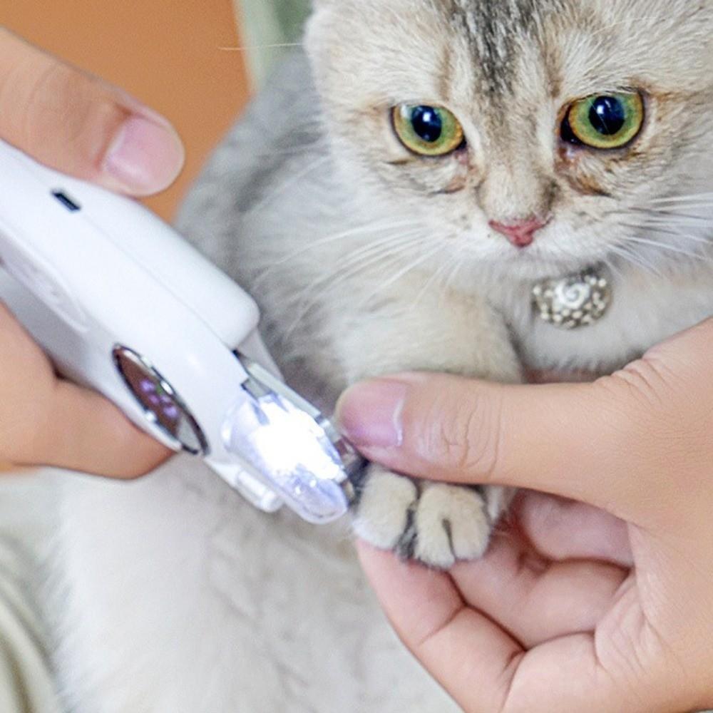 Low Noise Dog Nail Grinder Rechargeable Cat Claw Clippers Grinding Pet Nail Trimmer  For Cats