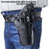 Holster de Revolver Style Western Aspect Cuir de Vache Rétro Support de Pistolet de Ceinture en Cuir PU pour Costume de Cow-boy Accessoire de Reconstitution Affichage Uniquement