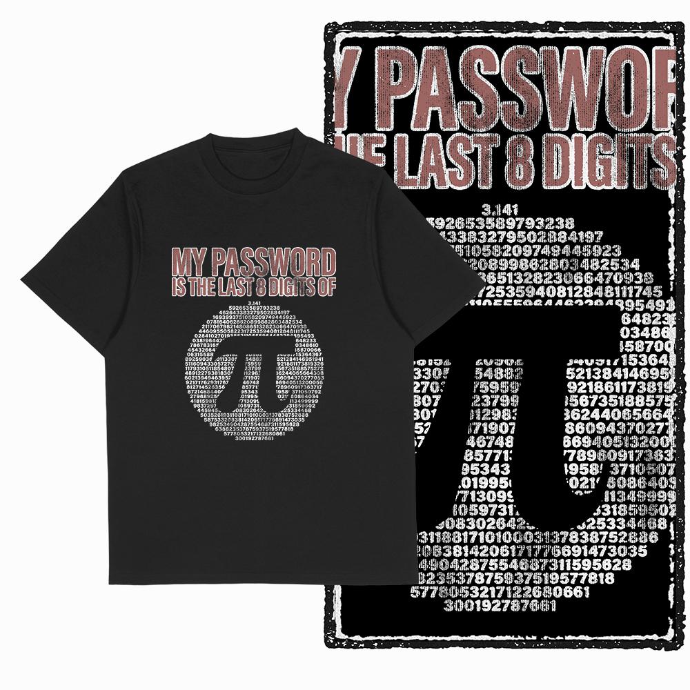 Coolmind SC 100% Cotton math lover pai Graphic T shirt fo men Cool math Big Size vintage BLACK men's novelty tee shirt