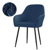 Soft Velvet Dining Armchair Covers Spandex High Back Chair Slipcover Elastic Seat Protector for Home Office Computer Hotel 1PC