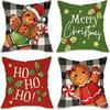 Gingerbread Christmas Pillows: Merry, Ho Ho Ho & Festive Designs! Sofas, Bedroom Pillow Covers, Holiday Gifts