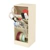 Carl Office Tools Pen Holder Custom Wide Tool Stand with Adjustable Dividers Ivory TS-012-I
