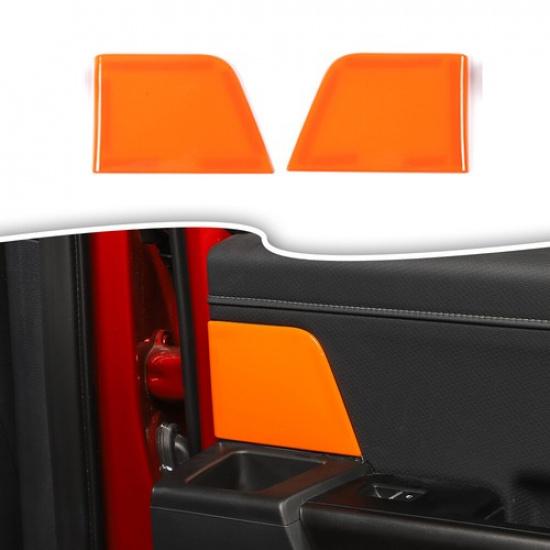 Inner Rear Door Handles Panel Trim Cover For Ford F150 + Orange Accessories