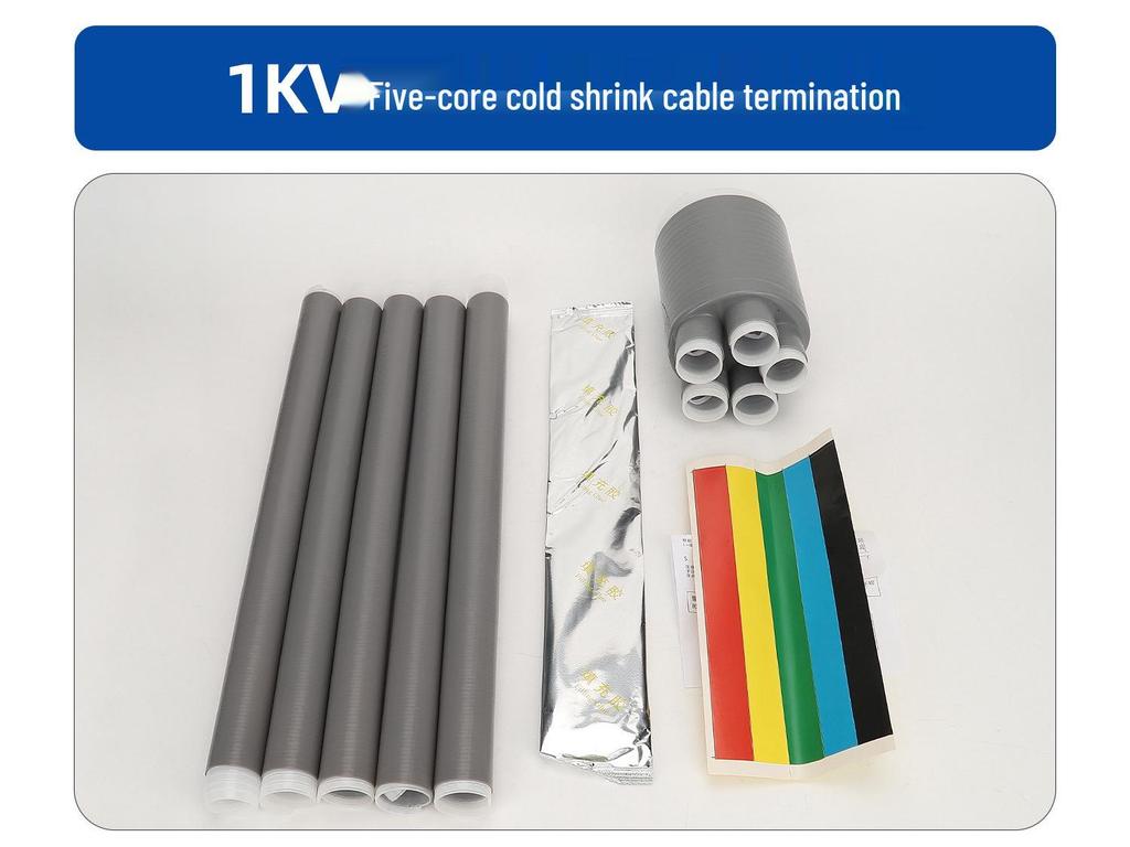 1kV Low Voltage Cold Shrink Cable Termination Accessories - Two to Five Core Insulation Sleeves
