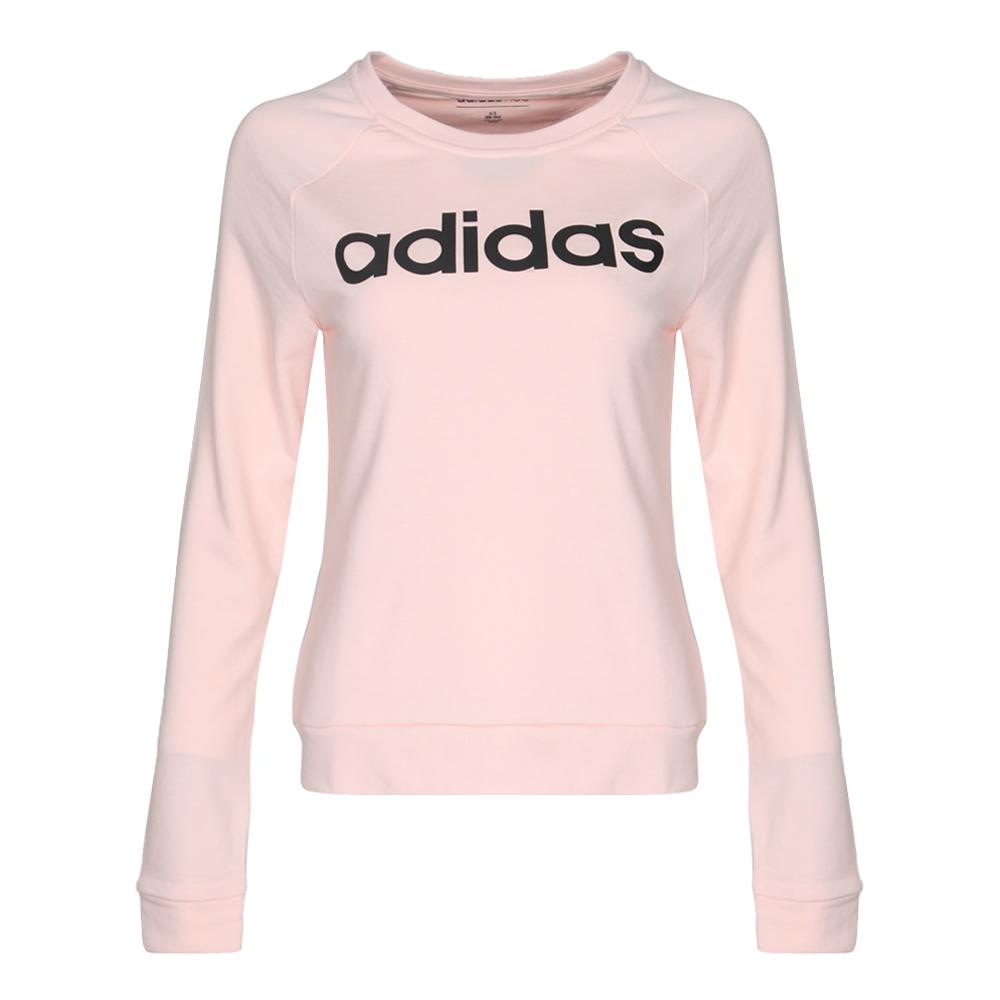 Adidas Neo W Ce Adi Ft Swt Lifestyle Series American Style Pullover Crew Neck Long Sleeve Sweatshirt Women Sweatshirt Pink BP6709