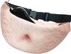 Rurumi Waist Funny Beer Muscle Fake 3D Adjustable Size Men's Pouch, Belly, Abs, Belly, Print, (Beer Belly)