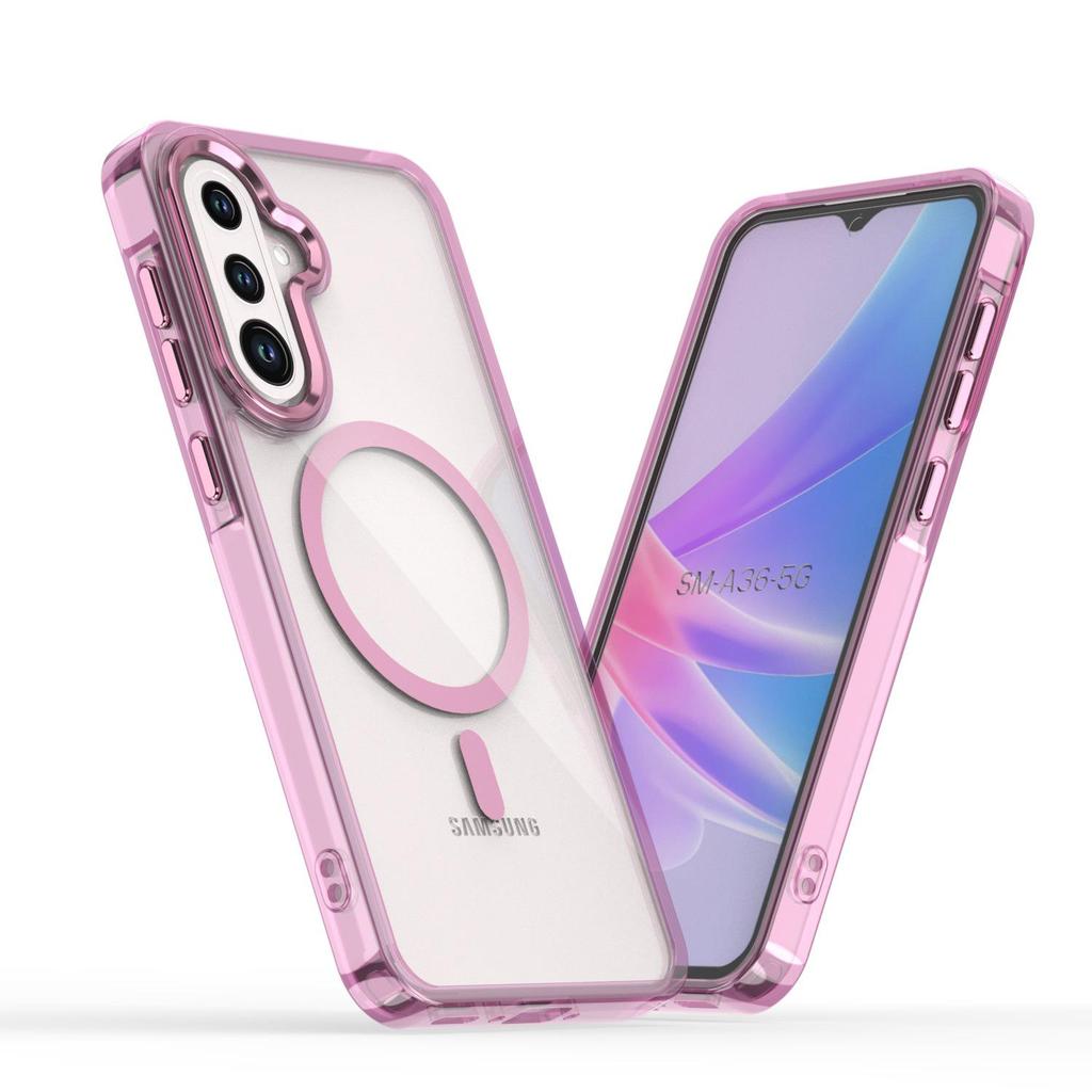 SAMA56 Bright Shadow Magnetic Phone Case for SAMS26ULTRA - Transparent, Anti-Fall Protection